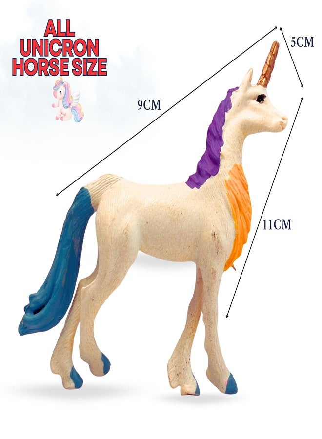 Mallexo مجموعة ألعاب شخصيات يونيكورن اللطيفة من ماليكسو للأطفال من عمر 3 سنوات فما فوق | 4 قطع من مجسمات حيوانات واقعية، نموذج بيغاسوس طائر سحري، هدية عيد ميلاد للأولاد والبنات، عنصر تعليمي وديكوري للأطفال - Image 2